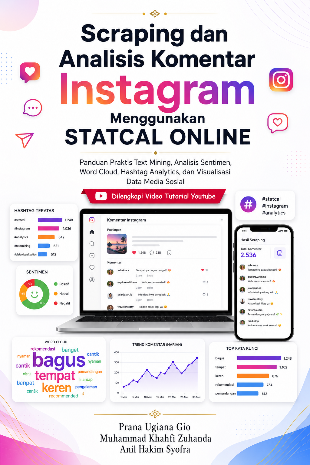 Cover book Instagram Comment Scraping and Analysis Using STATCAL ONLINE